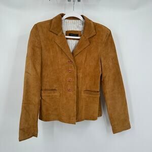 Swann Antonia Rovira Womens Suede Jacket Size XS Retro Minimalist Old Money